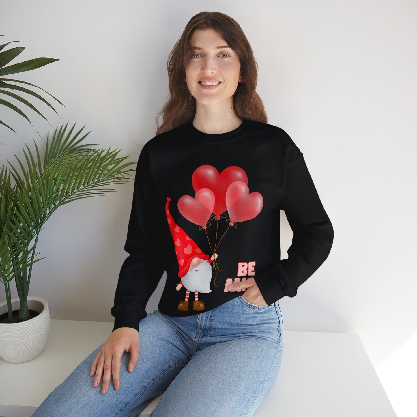 Gnomes Valentines Day Sweatshirt, Gnome Hearts Sweatshirt, Valentines Day Shirts for Women, Valentines Day Gift, Cute Gnome Sweatshirt