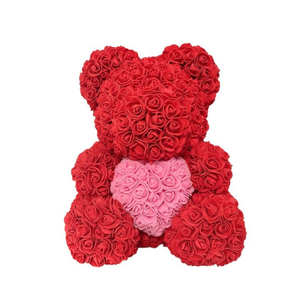 Rose Bear Heart Artificial Flower