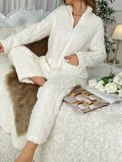 Women Lounge Set, Two Piece Set Women Autumn Outfit, Knitted Set Long Sleeves, Two Piece Casual Pants Sets,Loungewear Set,Sweater TracksuitsSerena™ - Lounge set